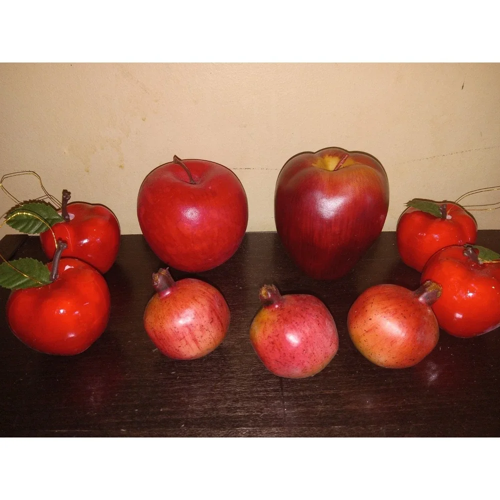 Artificial Faux Realistic Apples Lot Of‎ 10 Fake Fruit Table Home Decor Fall